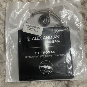 Alex and Ani Silver St. Thomas Charm Bracelet